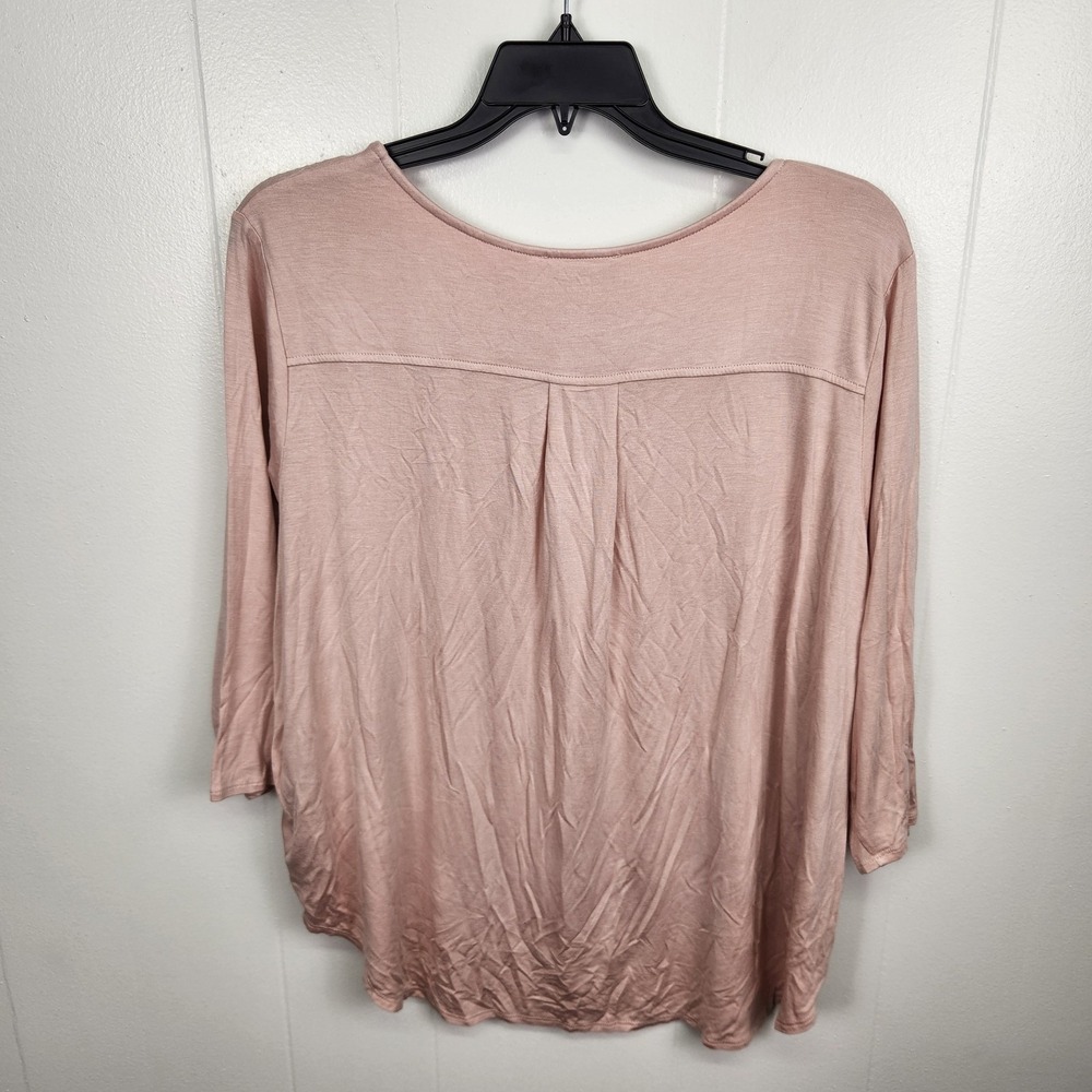 Philosophy Shirt Womens 3X Pink Lightweight Stretch Pullover Soft Casual Top New - Picture 4 of 9